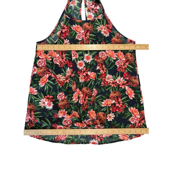 143 Story by Lineup High Neck Floral Top Women's Size L Black Pink Feminine Boho - Picture 8 of 9